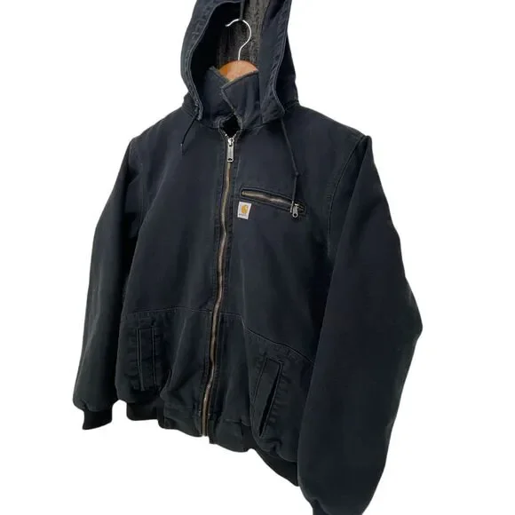 Carhartt Wildwood Jacket Sherpa Lined Womens Large 100815-001 Black - Picture 9 of 14